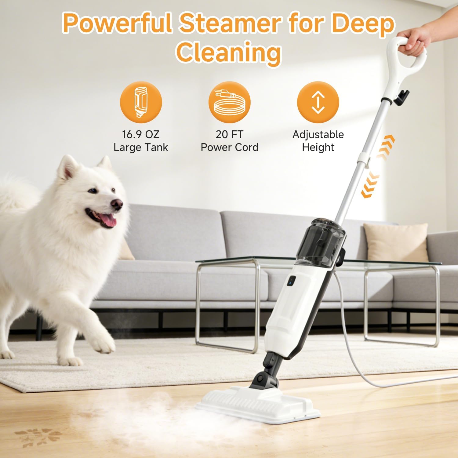 Steam Mop, Multi-Purpose Steam Cleaner for Home Steamer for Floor Cleaning, Floor Steamer Cleaner for Deep Cleaning with Handheld Steamer Mops Accessories, Pet Steam Mop Cleaner for Hardwood, Tile$59.98mySiteJoyshop