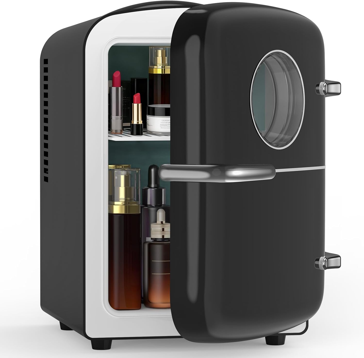 Electactic Mini Fridge for Bedroom, 4L/6 Cans Small Cosmetic Fridge for Skincare, Makeup, Medicine & Beverage, Portable Desk Fridge Cooler and Warmer for Kids, Car, Office, Dorm, White$56.82Joyshop